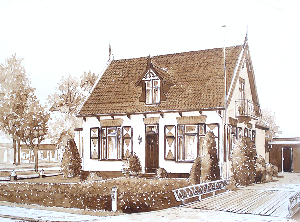 You are currently viewing Oud landhuis in sepia